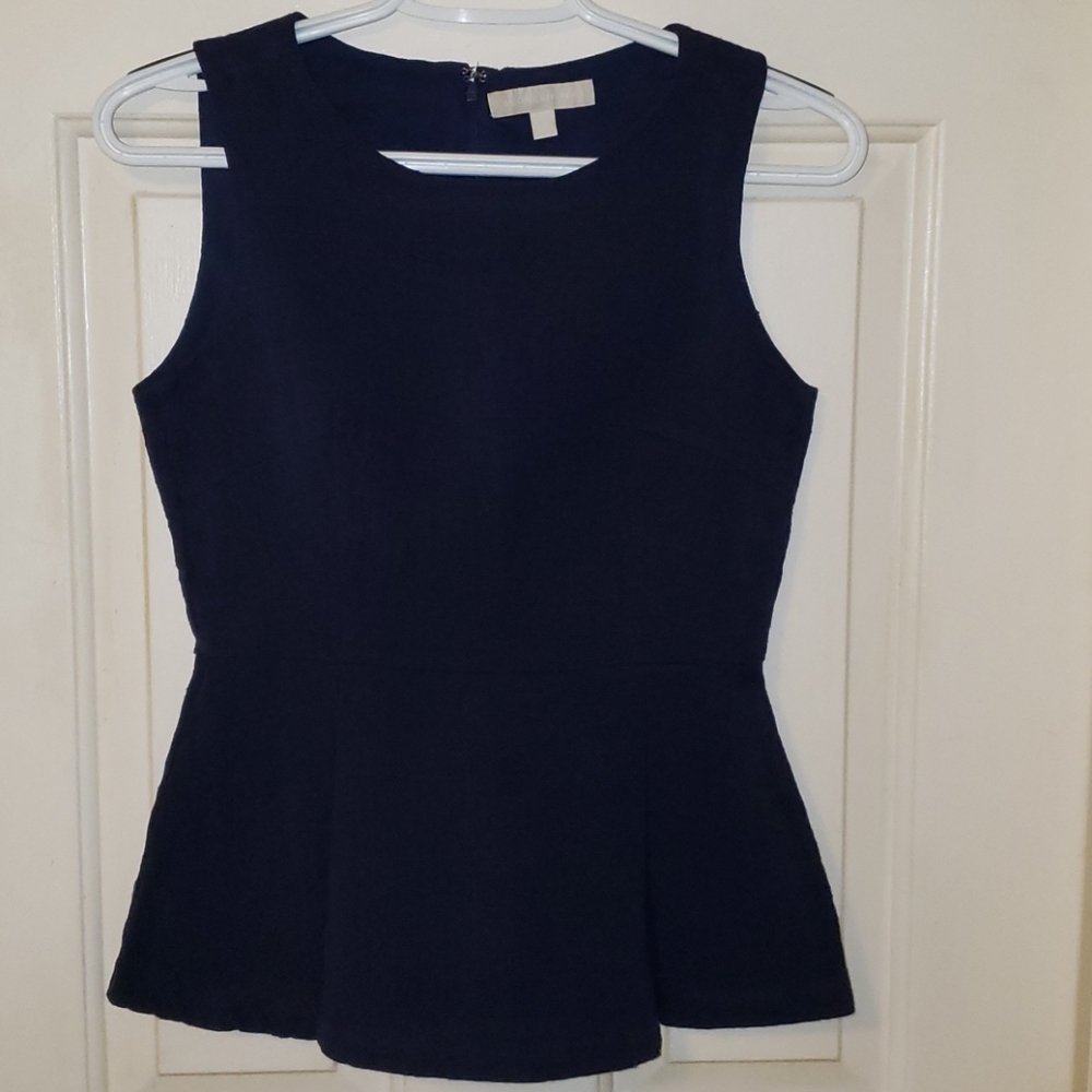 Banana Republic Navy Blue Fit & Flare Sleeveless